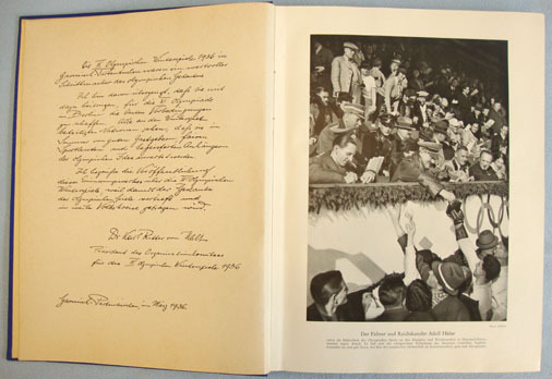  'Die Olympischen Spiele 1936' 2 Volume Set Of Books Covering The Olympic Games I 'Die Olympischen Spiele 1936' 2 Volume Set Of Books Covering The Olympic Games I Other Accessory