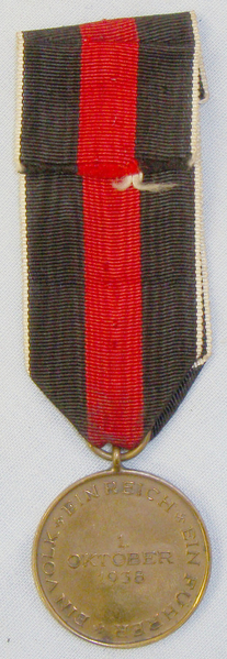  Original* German Sudetenland Medal with Ribbon. N 101. Original* German Sudetenland Medal with Ribbon. N 101. Other Accessory
