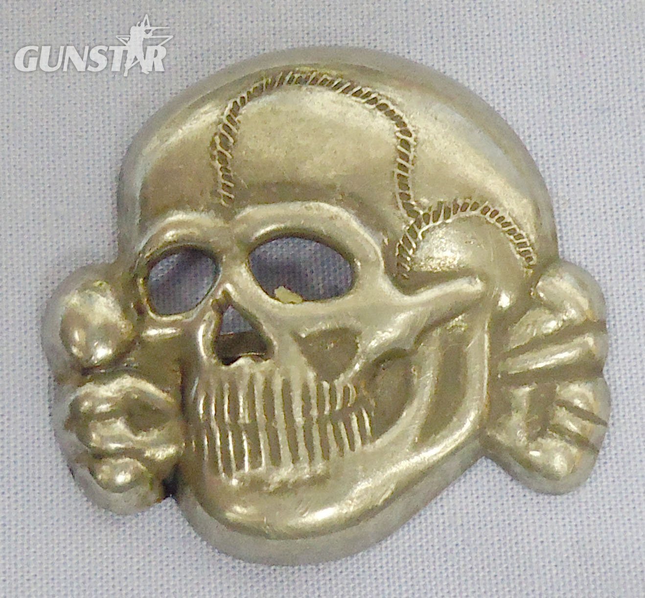 Original WWII German M1/52 SS Visor Cap Skull by Deschler & Sohn, Munich. N 114. Original WWII German M1/52 SS Visor Cap Skull by Deschler & Sohn, Munich. N 114.  Antique & Militaria in 