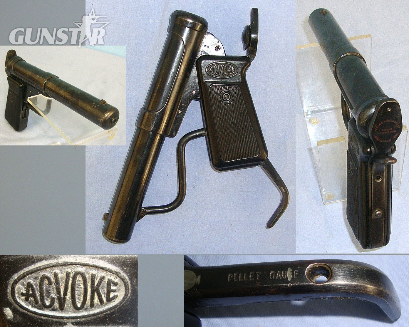 1946-1956, Accles & Shelvoke Ltd, Acvoke .177 Calibre Break Action Air Pistol. Sn 23484:112  air pistol .177