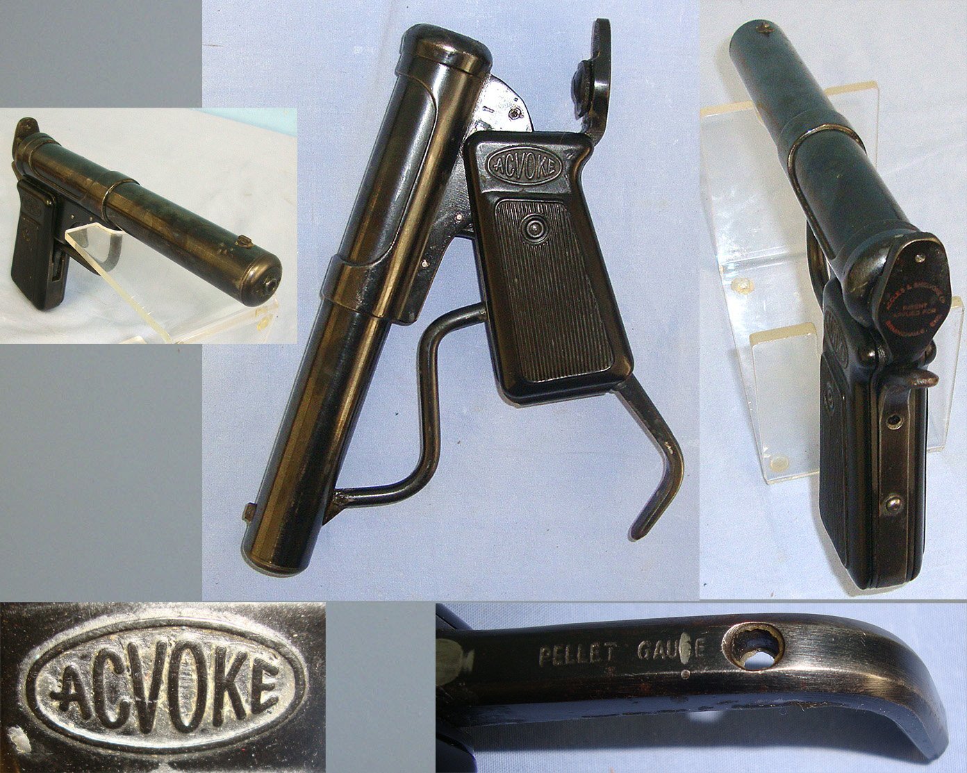 1946-1956, Accles & Shelvoke Ltd, Acvoke .177 Calibre Break Action Air Pistol. Sn 23484:112  air pistol .177