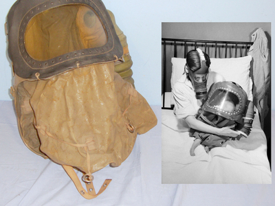 1939 Dated WWII Babies Gas Mask. Sn 20326. 1939 Dated WWII Babies Gas Mask. Sn 20326. Other Accessory