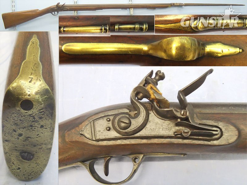 Very Scarce English Late 18th Century, Pattern 1756 Light Dragoon .65 inch Carbine Bore Musket by Cantelo and Triangular Socket Bayonet. Sn Very Scarce English Late 18th Century, Pattern 1756 Light Dragoon .65 inch Carbine Bore Musket by Cantelo and Triangular Socket Bayonet. Sn Muzzleloader Various Rifle in 
