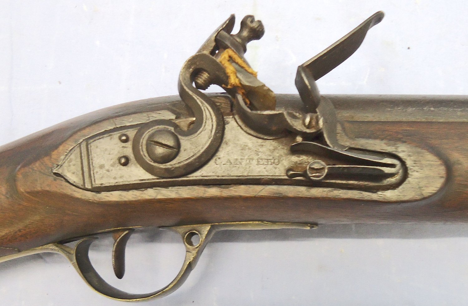 Very Scarce English Late 18th Century, Pattern 1756 Light Dragoon .65 inch Carbine Bore Musket by Cantelo and Triangular Socket Bayonet. Sn Very Scarce English Late 18th Century, Pattern 1756 Light Dragoon .65 inch Carbine Bore Musket by Cantelo and Triangular Socket Bayonet. Sn Muzzleloader Various Rifle 
