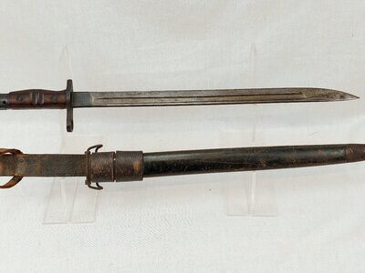 Remington 1917 Bayonet With Home Guard Frog Bayonet