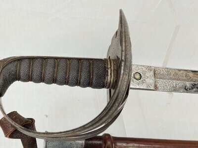 Victorian Hampshire Rifles Volunteers Officers 1892 Pattern Sword Sword
