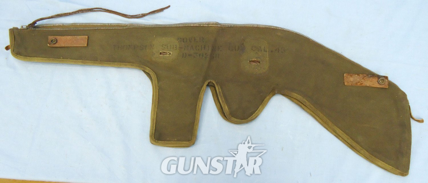 WW2, US Green Heavy Duck Canvas Carry/Transport Case for the Thompson M1928 and M1A1 Submachine Gun. MISC 1016 WW2, US Green Heavy Duck Canvas Carry/Transport Case for the Thompson M1928 and M1A1 Submachine Gun. MISC 1016 Various  Machine Gun - {CATEGORY}