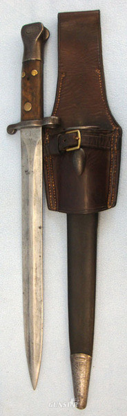 British 3 Rivet, 1st Type, 1st Pattern, P1888 Lee Metford Bayonet, Scabbard & 19 Bayonet in 