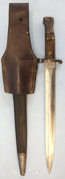 British 3 Rivet, 1st Type, 1st Pattern, P1888 Lee Metford Bayonet, Scabbard & 19 Bayonet