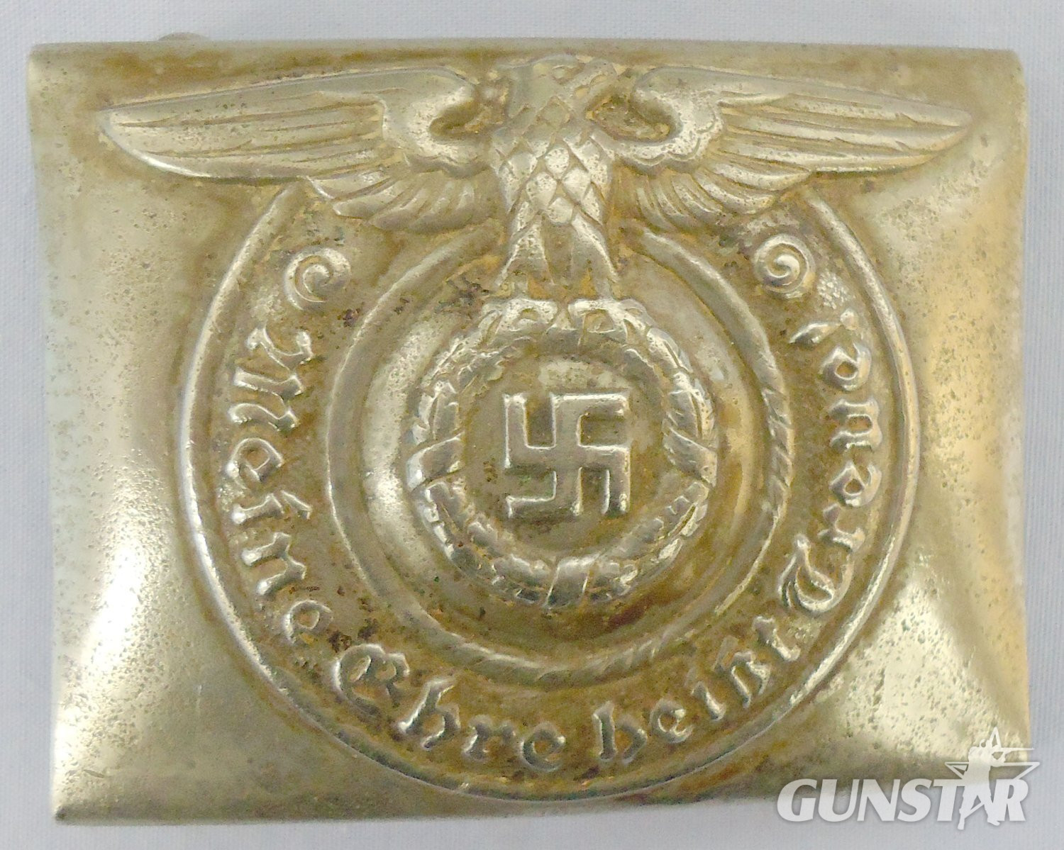 Original* WWII Waffen-SS Steel Belt Buckle. N 112. Original* WWII Waffen-SS Steel Belt Buckle. N 112.  Antique & Militaria in 