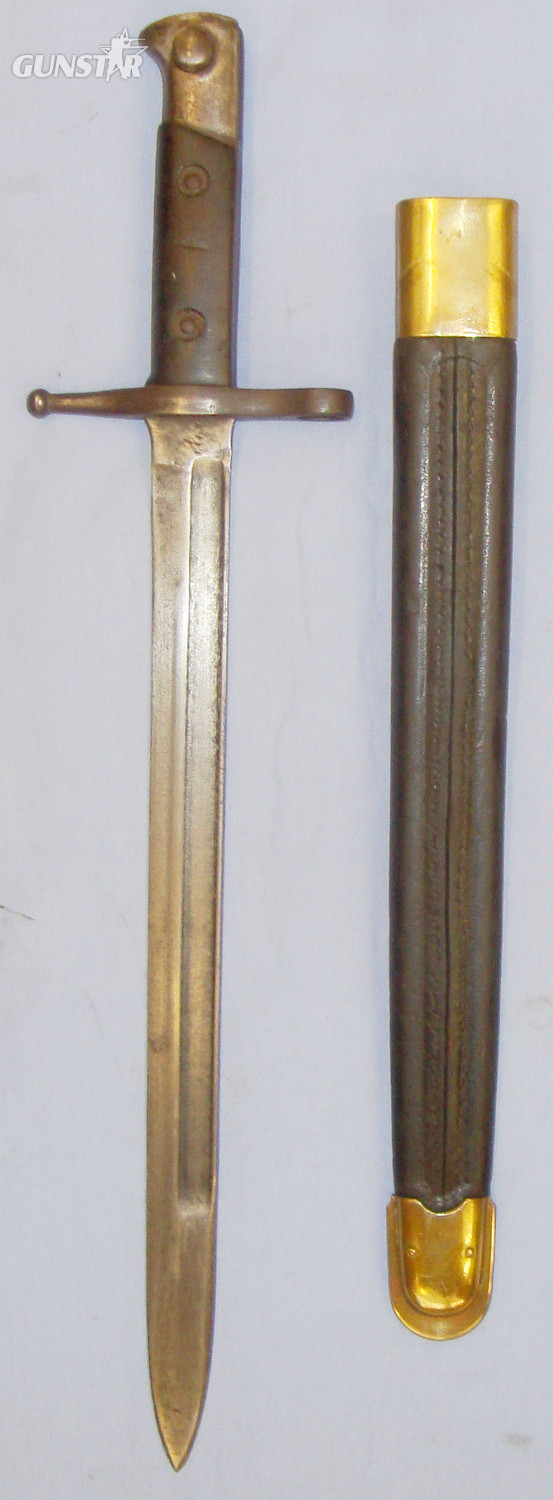  Italian Model 1891 Carcano Bayonet and Fluted Scabbard Manufactured by TERNI. 20821:13. Bayonet