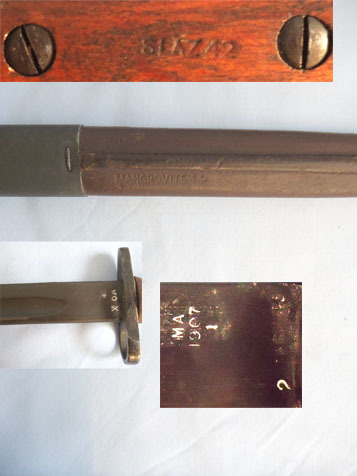  Owen Machine Gun Mark 1 Bayonet And Scabbard. Bayonet