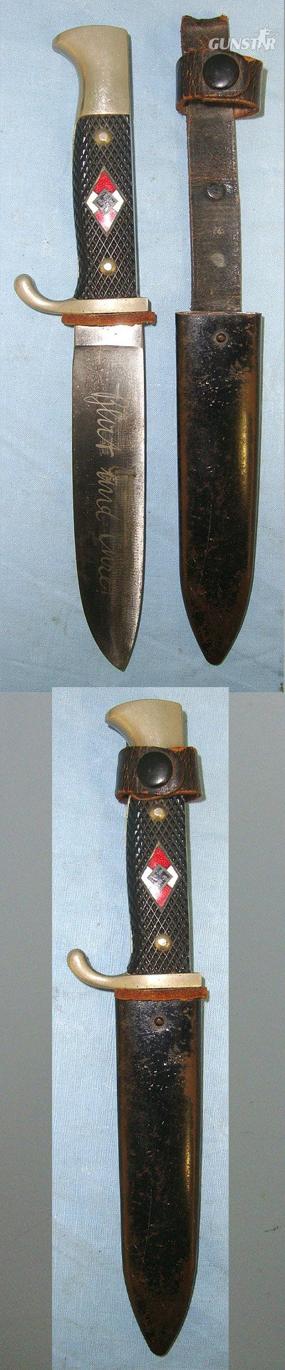ORIGINAL**WW2 Era Nazi German Hitler Youth 'HJ' Dagger With  Dagger in 
