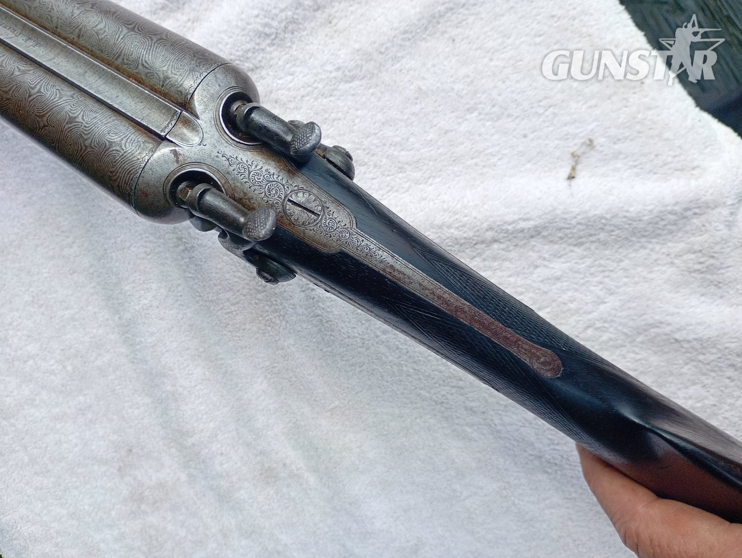 J. White Goose gun Side By Side 10 Bore/gauge in 