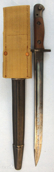 India Pattern No 1 MK1 ** Bayonet With The Fuller Running to the Tip, Scabbard & Bayonet