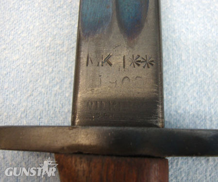  India Pattern No 1 MK1 ** Bayonet With The Fuller Running to the Tip, Scabbard & Bayonet