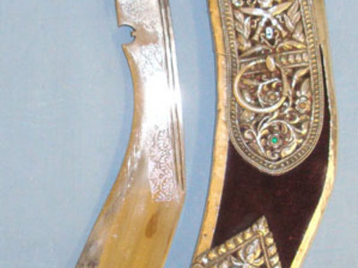 Ornate Presentation Kukri To Sher Bahadur Thapa Victoria Cross 9th Gurkha Rifles Other Blade