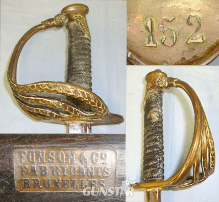  Fonson & Co Fabricants Bruxcel Sword