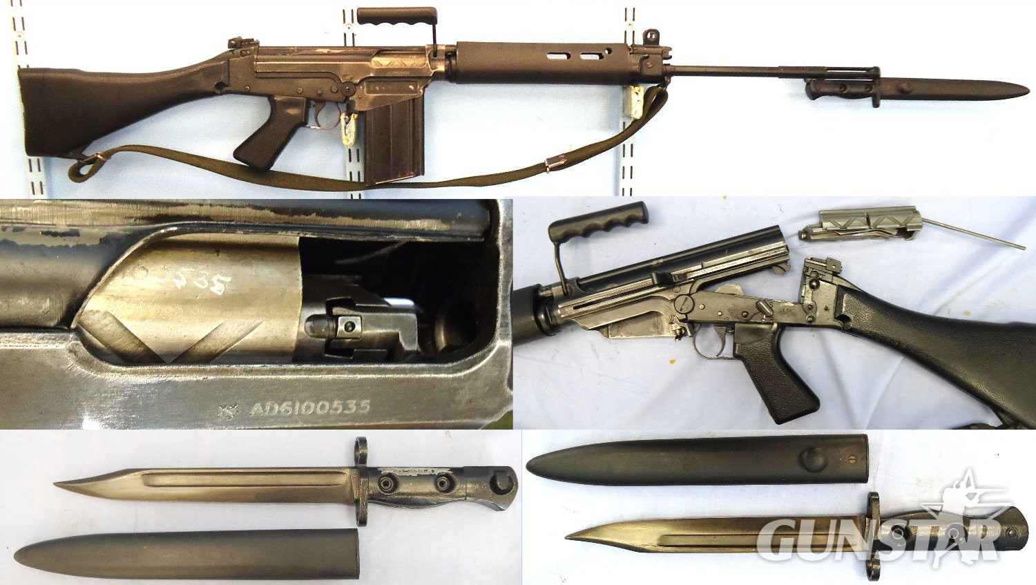 British, Enfield Made, 1958 Dated, L1A1 SLR (Self Loading Rifle), L1A3 Bayonet, Scabbard & Sling. **1995 UK DEACTIVATION CERTIFICATED** Sn 23484:18 British, Enfield Made, 1958 Dated, L1A1 SLR (Self Loading Rifle), L1A3 Bayonet, Scabbard & Sling. **1995 UK DEACTIVATION CERTIFICATED** Sn 23484:18 Semi-Auto Various Rifle in 