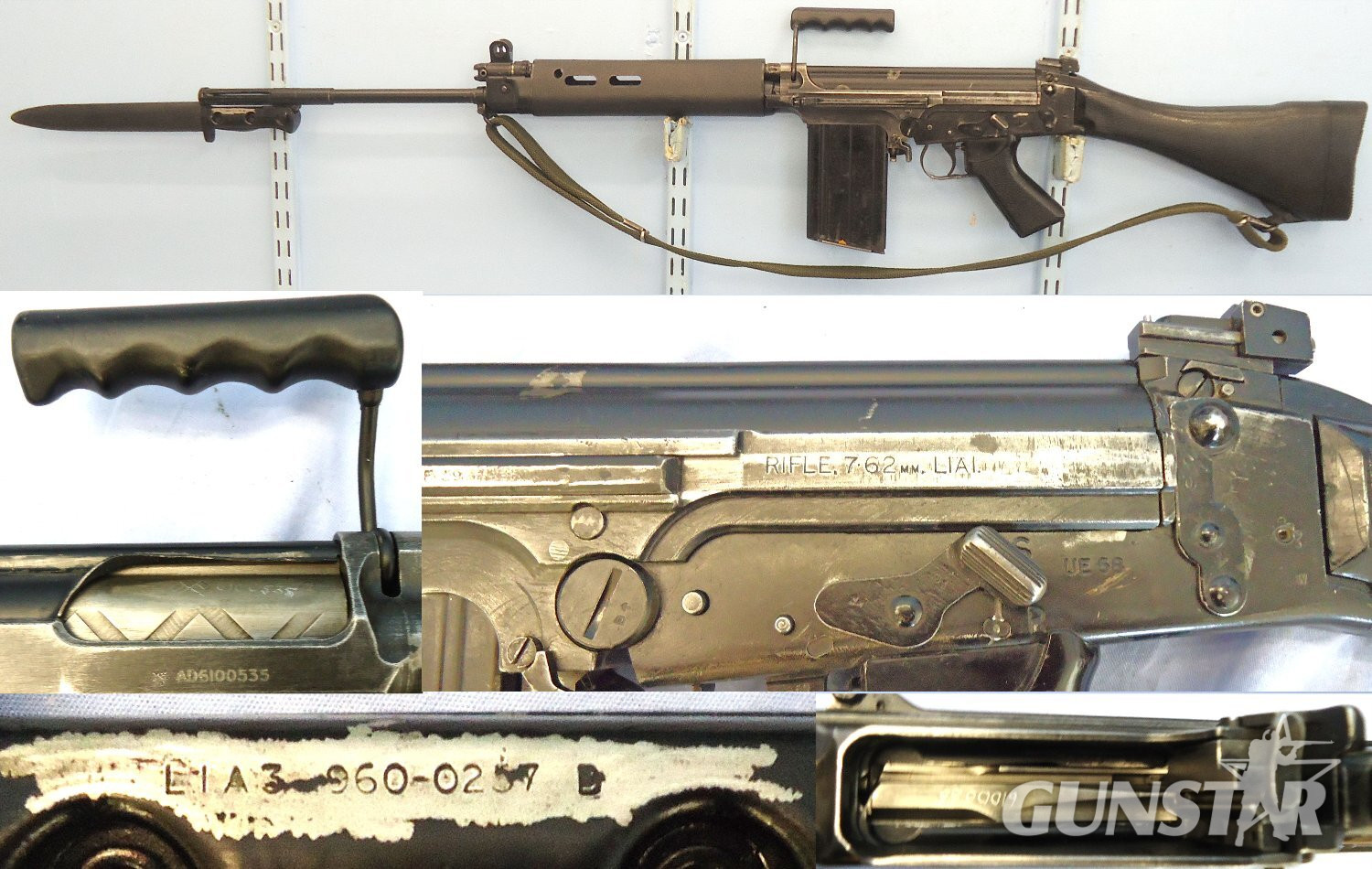 British, Enfield Made, 1958 Dated, L1A1 SLR (Self Loading Rifle), L1A3 Bayonet, Scabbard & Sling. **1995 UK DEACTIVATION CERTIFICATED** Sn 23484:18 British, Enfield Made, 1958 Dated, L1A1 SLR (Self Loading Rifle), L1A3 Bayonet, Scabbard & Sling. **1995 UK DEACTIVATION CERTIFICATED** Sn 23484:18 Semi-Auto Various Rifle