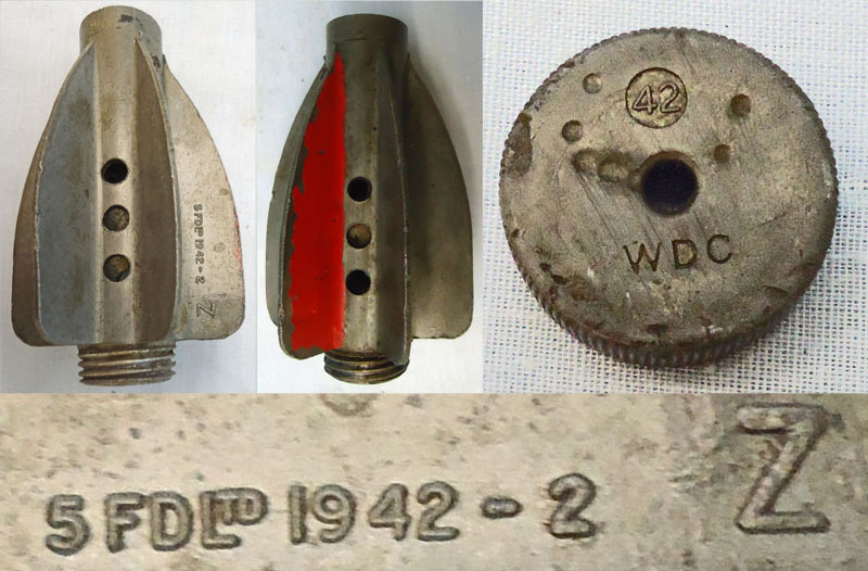 DEACTIVATED INERT. Unfired Original WW2, 1942 Dated British 2 Inch Practice (High Explosive) Mortar. - O 1992 DEACTIVATED INERT. Unfired Original WW2, 1942 Dated British 2 Inch Practice (High Explosive) Mortar. - O 1992  Other Ammunition