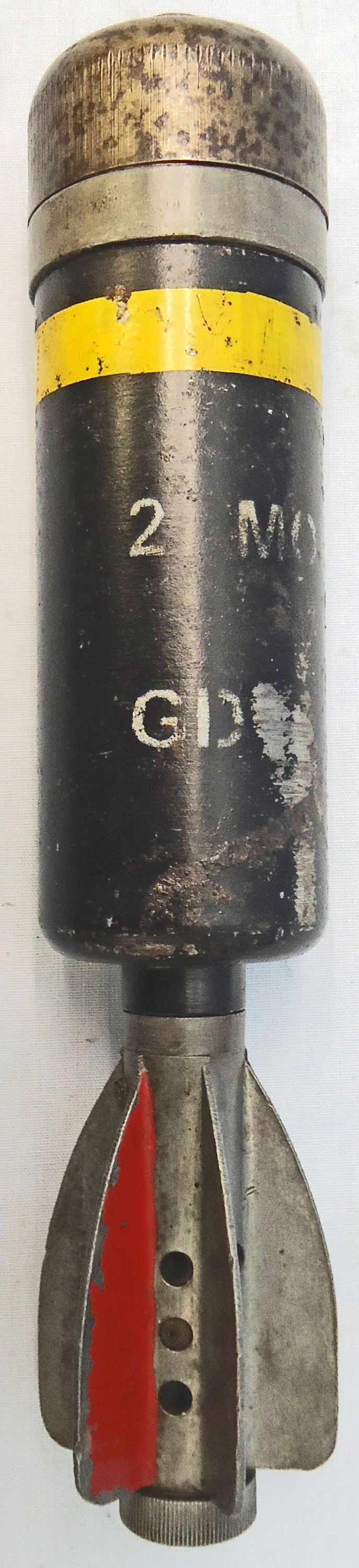 DEACTIVATED INERT. Unfired Original WW2, 1942 Dated British 2 Inch Practice (High Explosive) Mortar. - O 1992 DEACTIVATED INERT. Unfired Original WW2, 1942 Dated British 2 Inch Practice (High Explosive) Mortar. - O 1992  Other Ammunition - {CATEGORY} in 