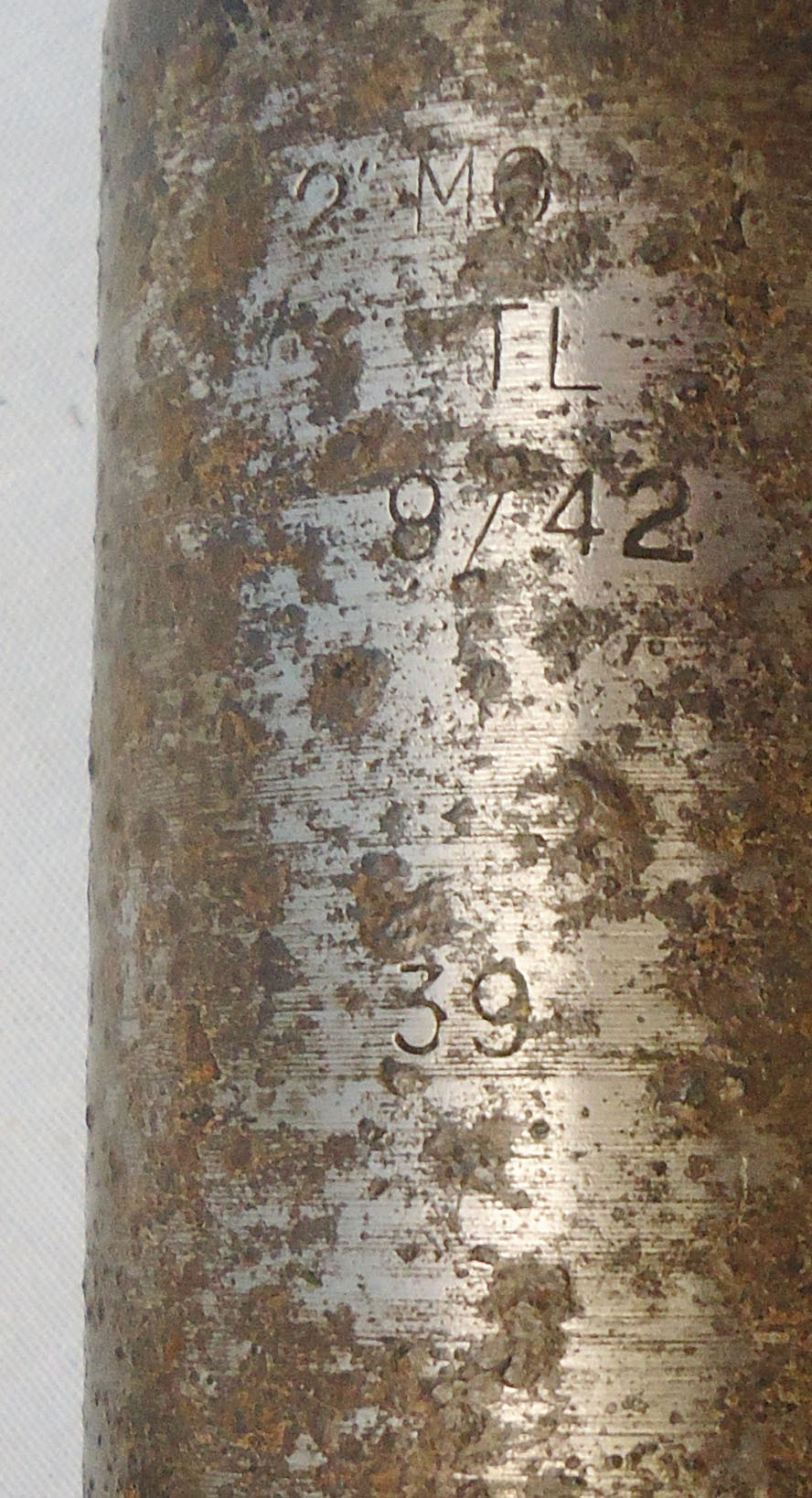DEACTIVATED INERT. Unfired Original WW2, 1942 Dated British 2 Inch Practice (High Explosive) Mortar. - O 1992 DEACTIVATED INERT. Unfired Original WW2, 1942 Dated British 2 Inch Practice (High Explosive) Mortar. - O 1992  Other Ammunition 