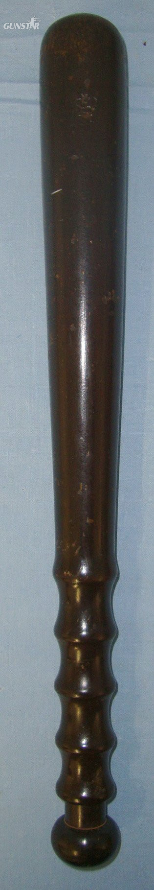  20th Century Hiatt & Co Birmingham British City Of London Police Presentation Lignum Vitae Tropical Hard Wood Truncheon With Presentation Plate \'City of London, Cyril F Lewis Chief Commoner Some Time Chairman of the Police Committee\'. Sn 22227  Antique & Militaria