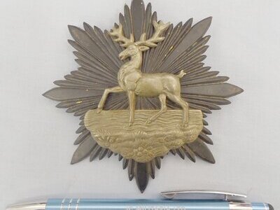 Original Victorian Era Hertfordshire Rifle Volunteer Battalions Cap Badge. 22434:8. Original Victorian Era Hertfordshire Rifle Volunteer Battalions Cap Badge. 22434:8 Antique & Militaria