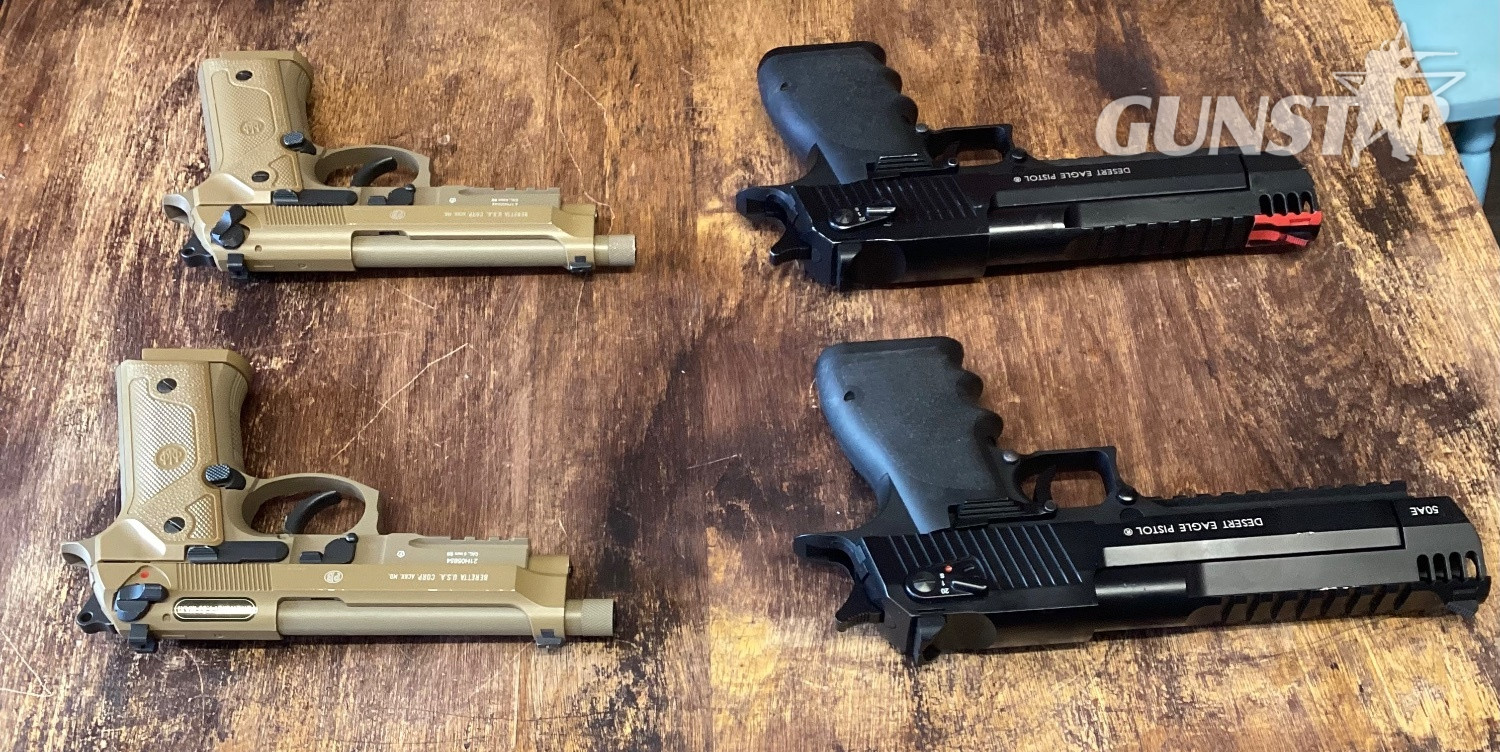  Desert eagle and beretta  100 6 mm