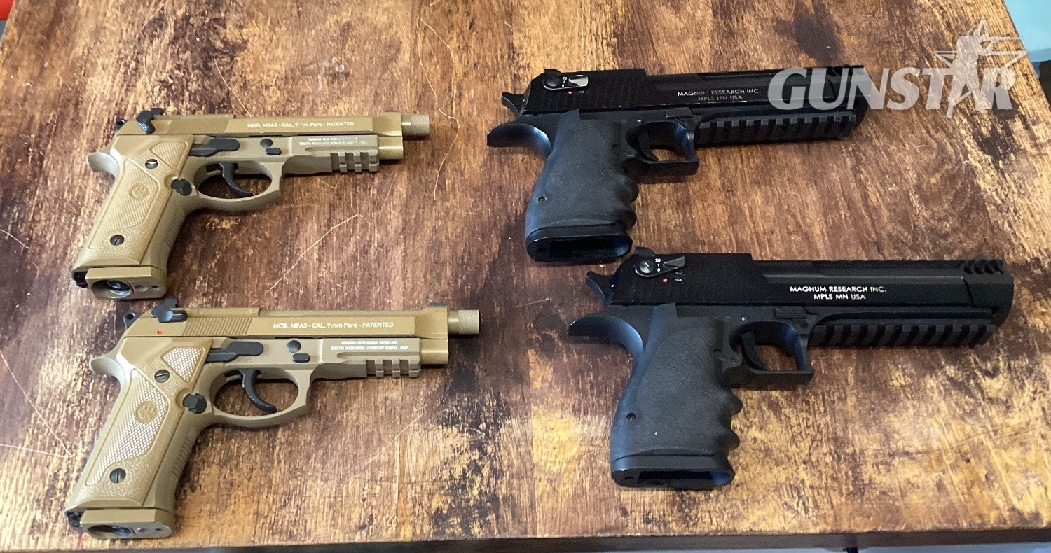 Desert eagle and beretta  100 6 mm - {CATEGORY} in 