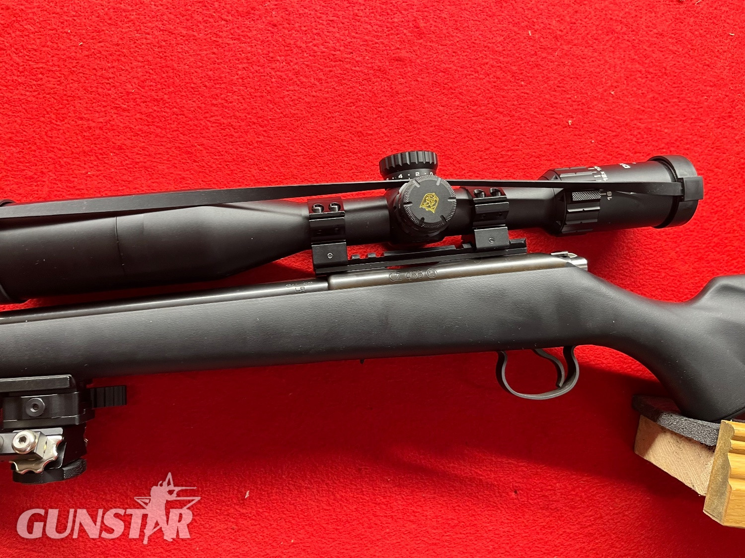 CZ 455 Black Synthetic Bolt Action .22 Long Rifle (.22 LR) Rifle - {CATEGORY}