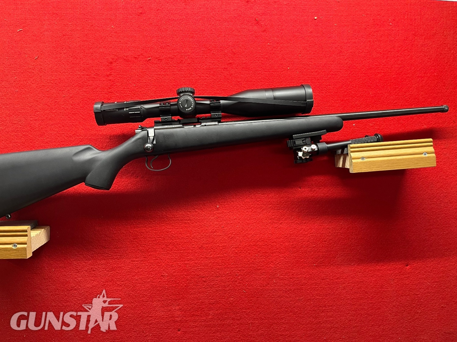 {CATEGORY} - CZ 455 Black Synthetic Bolt Action .22 Long Rifle (.22 LR) Rifle in 