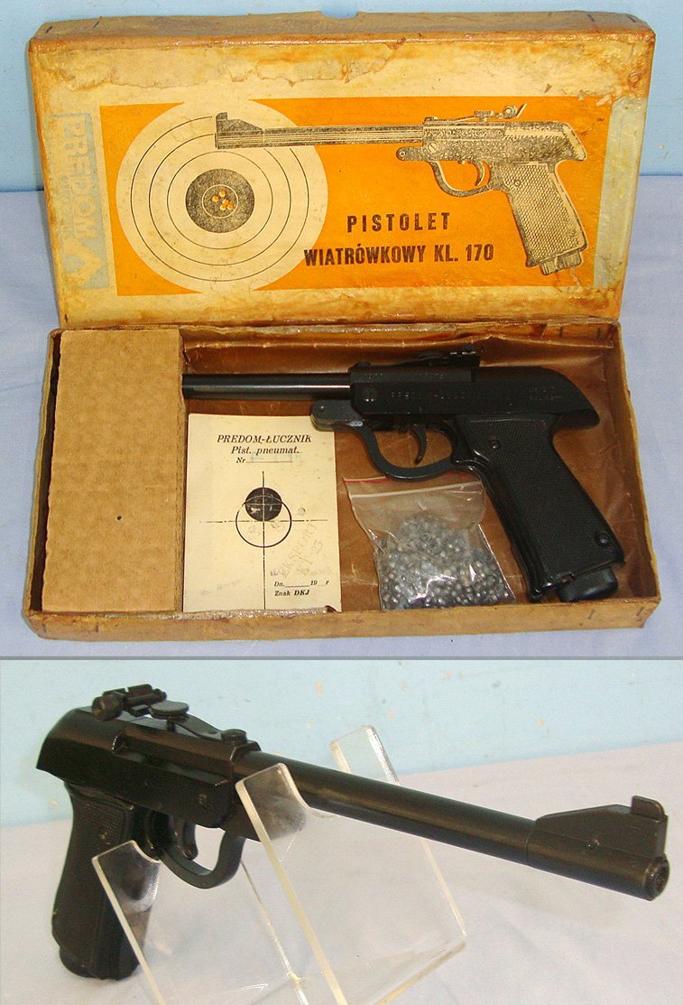  MINT**Boxed 1970-1973 Polish Predom Lucznik .177 calibre Air Pistol (Walther LP 53) With Accessories. Sn 23484:113 air pistol .177