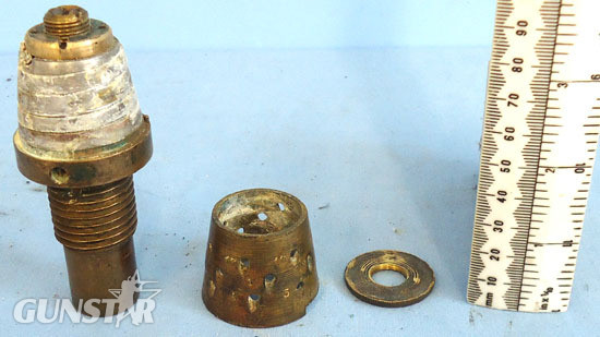French Fuse 25/38 Mod 1880 Time And Percussion Fuse. French Fuse 25/38 Mod 1880 Time And Percussion Fuse. Antique & Militaria
