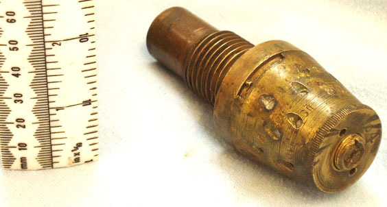  French Fuse 25/38 Mod 1880 Time And Percussion Fuse. French Fuse 25/38 Mod 1880 Time And Percussion Fuse. Antique & Militaria
