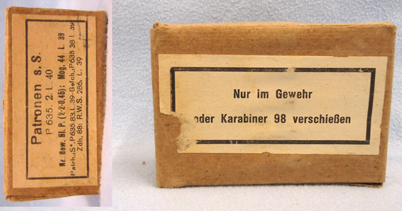  INERT DEACTIVATED. German Pre War (1938 Dated) 15 Round Service Pack In Stripper INERT DEACTIVATED. German Pre War (1938 Dated) 15 Round Service Pack In Stripper Antique & Militaria