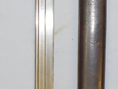 WWI British ‘P13’ Mk1 Sword Bayonet Scabbard and Webbing Frog. BAYO 790. Bayonet