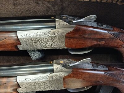 Browning B725 HTG Medallion Silver factory pair Over and Under 12 Bore/gauge