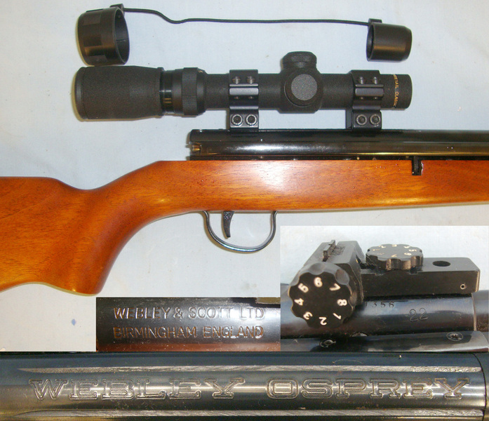 Webley & Scott .22 Calibre, Side Lever, Air Rifle With Simmons Whitetail Classic 1.5-5x20 WA Te .22