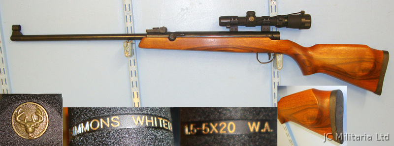  Webley & Scott .22 Calibre, Side Lever, Air Rifle With Simmons Whitetail Classic 1.5-5x20 WA Te .22