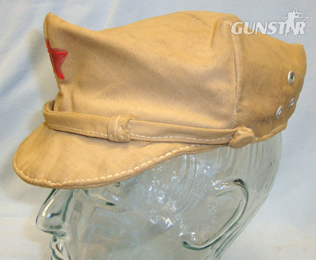  Rare, Korean War Era Chinese Officer\'s Service Cap With Contemporary Political Paper Pamphlet. Sn 9282 Rare, Korean War Era Chinese Officer\'s Service Cap With Contemporary Political Paper Pamphlet. Sn 9282 Clothing
