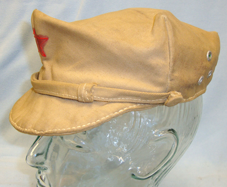  Rare, Korean War Era Chinese Officer\'s Service Cap With Contemporary Political Paper Pamphlet. Sn 9282 Rare, Korean War Era Chinese Officer\'s Service Cap With Contemporary Political Paper Pamphlet. Sn 9282 Clothing