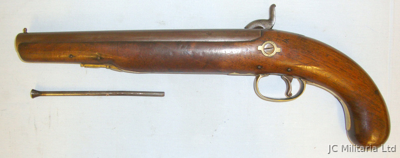  C1840 British Officer’s .650 Carbine Calibre Percussion Holster Pistol. .65 Cal Muzzleloader Muzzleloader