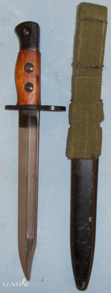  Very Good Condition* British No5 Mk1 Carbine Bayonet, Scabbard and Frog. BAYO 6300 Bayonet