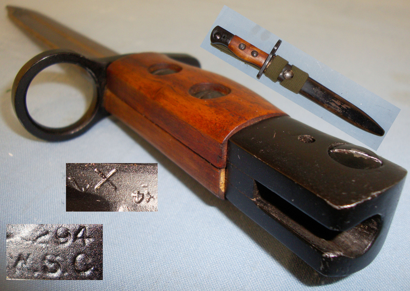 Very Good Condition* British No5 Mk1 Carbine Bayonet, Scabbard and Frog. BAYO 6300 Bayonet