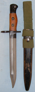 Very Good Condition* British No5 Mk1 Carbine Bayonet, Scabbard and Frog. BAYO 6300 Bayonet