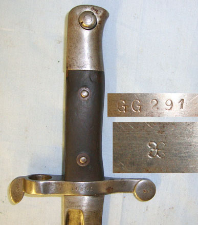  Portuguese Model 1885 Guedes (Kropatschek) Bayonet & Scabbard Bayonet