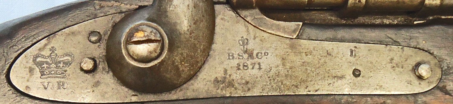 {CATEGORY} - Enfield Enfield Pattern 1853, 3 Band .577 Percussion Calibre, Second Pattern Snider Rifle by BSA Co. Sn - 21570 Single Shot .577 Rifle in 
