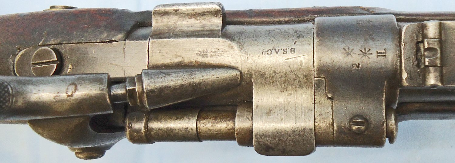 {CATEGORY} - Enfield Enfield Pattern 1853, 3 Band .577 Percussion Calibre, Second Pattern Snider Rifle by BSA Co. Sn - 21570 Single Shot .577 Rifle